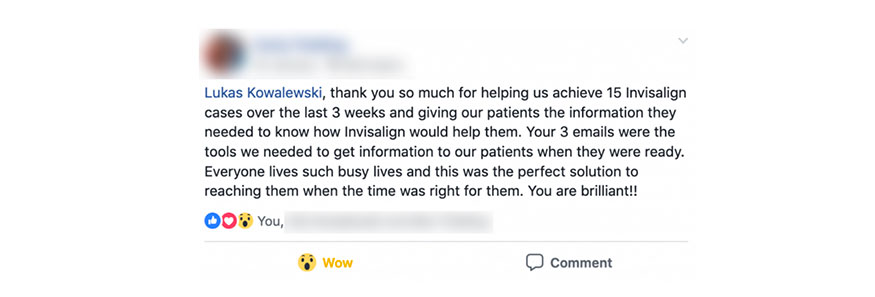 Invisalign testimonial